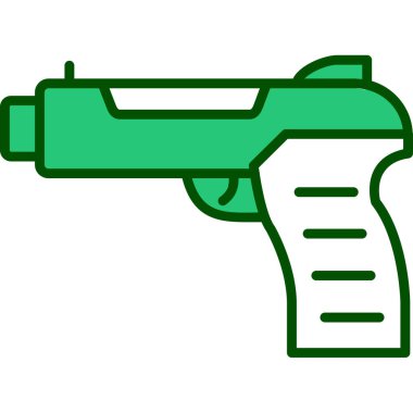 Silah. Web simgesi basit illüstrasyon 