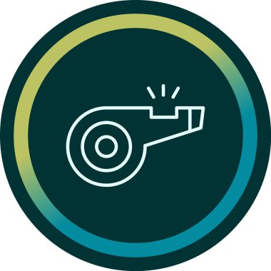 Web tasarımı için ıslık simgesi, vektör illüstrasyonu 