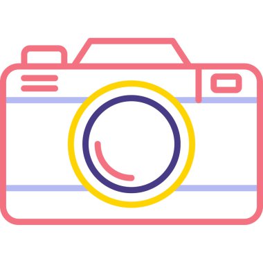 Kamera. Web simgesi basit illüstrasyon 