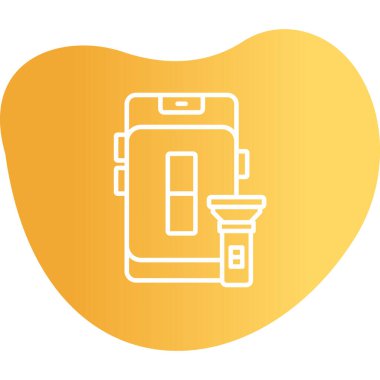 el feneri. Web simgesi basit illüstrasyon