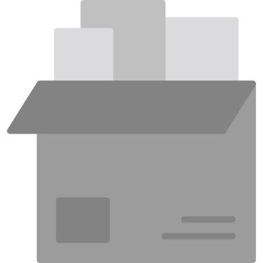 Paket, dağıtım simgesi vektör illüstrasyonu 