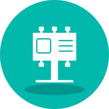 Billboard web simgesi, vektör çizim 