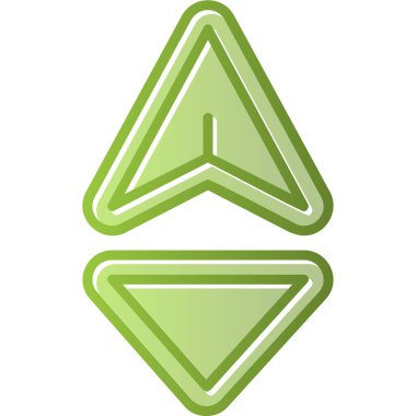 Tetrahedron web simgesi, vektör illüstrasyonu