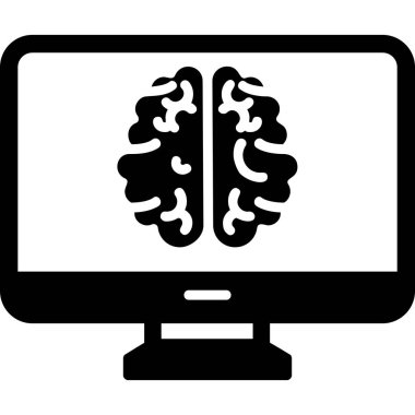 bilgisayar ekranı simgesi, vektör illüstrasyonu basit tasarım