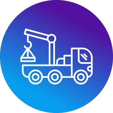 Vinç. Web simgesi basit illüstrasyon 