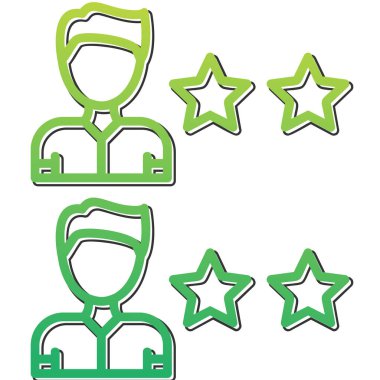 puan simgesi, vektör illüstrasyonu 