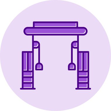 Cable Crossover Web simgesi basit illüstrasyonuName