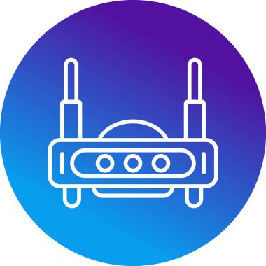 Yönlendirici. Web simgesi basit illüstrasyon 