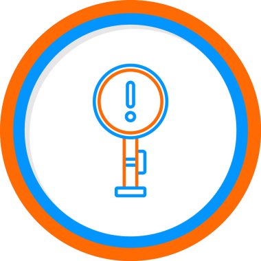 uyarı simgesi vektör illüstrasyonu