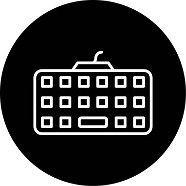 klavyenin modern vektör simgesi, illüstrasyon 