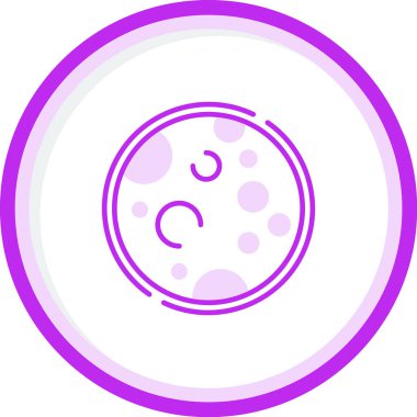 Dolunay simgesi, vektör illüstrasyonu