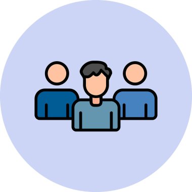 Takım. Web simgesi basit illüstrasyon 