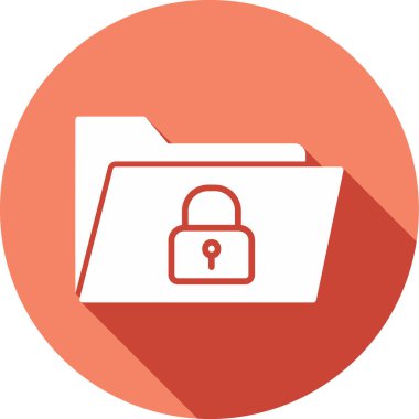 Güvenli Veri Web simgesi vektör illüstrasyonu 