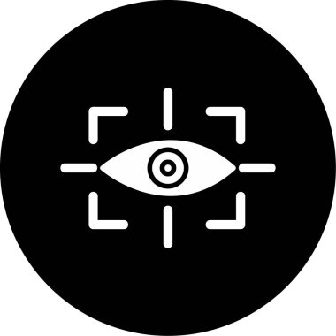 vizyon web simgesi, vektör illüstrasyonu 