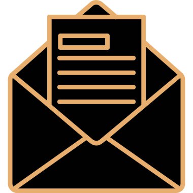 E- posta İş Teklif simgesi vektör illüstrasyonu