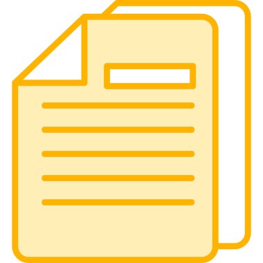 Belgeler. Web simgesi basit illüstrasyon