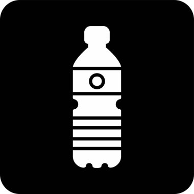 Su şişesi. Web simgesi basit illüstrasyon