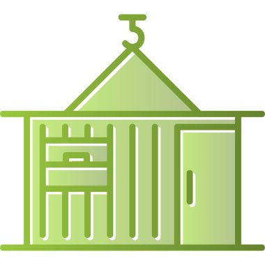 kabuk ağ simgesi vektör illüstrasyonu