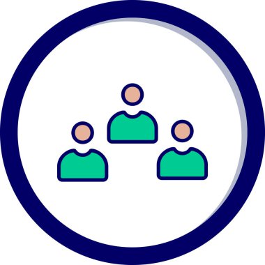 Adaylar web simgesi vektör illüstrasyonu 