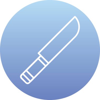 Bıçak. Web simgesi basit illüstrasyon 