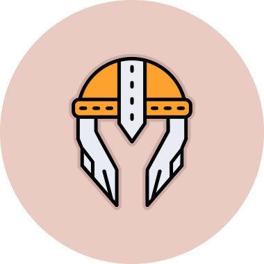 Kask simgesi vektör illüstrasyonu 