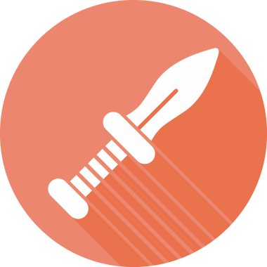 Hançer. Web simgesi basit illüstrasyon 