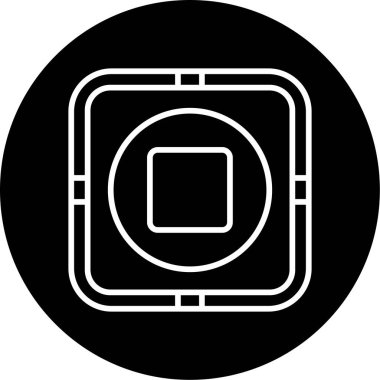 dur simgesi, vektör illüstrasyonu 