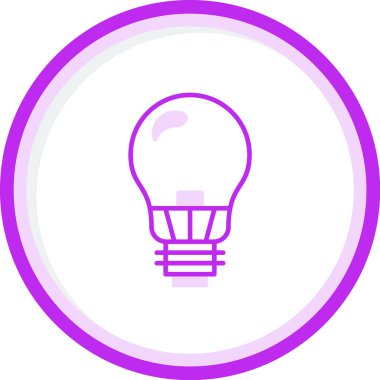 ampul simgesi, vektör illüstrasyonu 