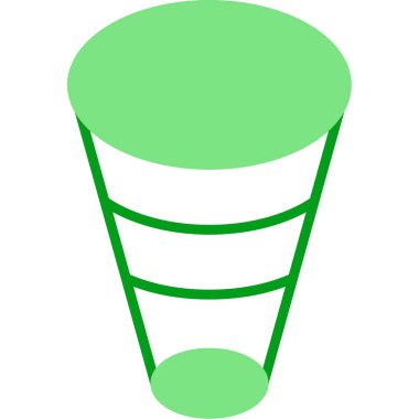 Frustum web simgesi basit illüstrasyon