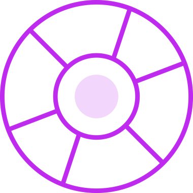 cd disk simgesi, vektör illüstrasyonu basit tasarım