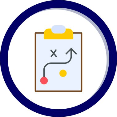 Strateji Simgesi Vektör illüstrasyonu 