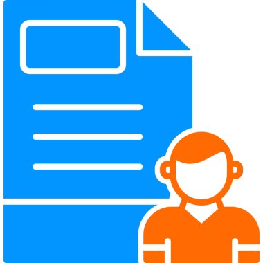 belge simgesi, vektör illüstrasyonu basit tasarım