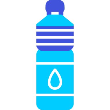 Su şişesi. Web simgesi basit illüstrasyon