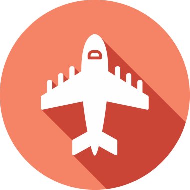 Uçak. Web simgesi basit illüstrasyon 
