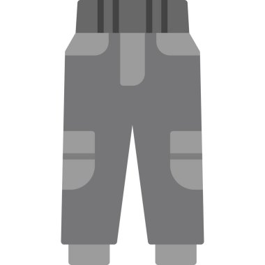 pantalon web simgesi, vektör illüstrasyonu