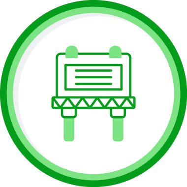 Poster ağ simgesi, vektör illüstrasyonu