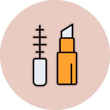 Makyaj Ağı simgesi basit illüstrasyon 