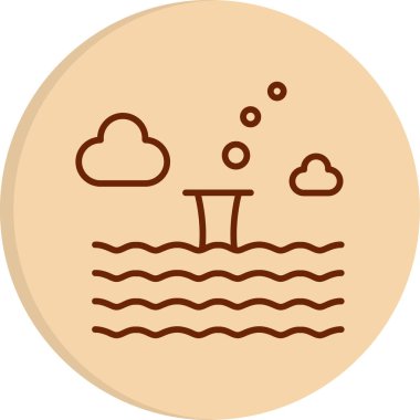 Dalış. Web simgesi basit illüstrasyon