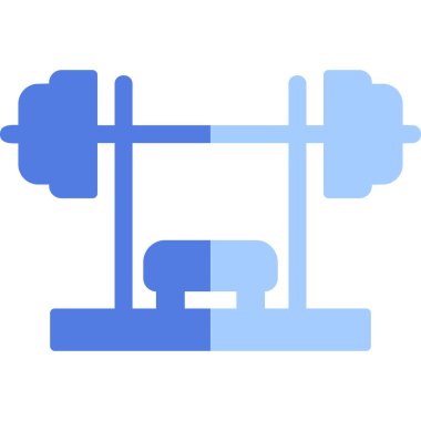 Bench Press simge vektör illüstrasyon tasarımı 