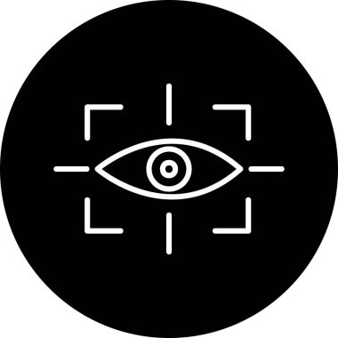vizyon web simgesi, vektör illüstrasyonu 