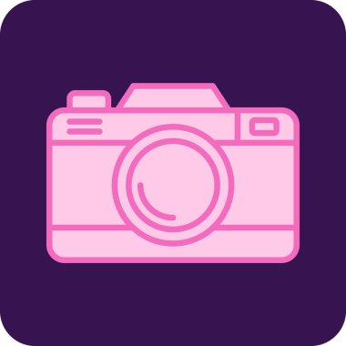 Kamera. Web simgesi basit illüstrasyon 