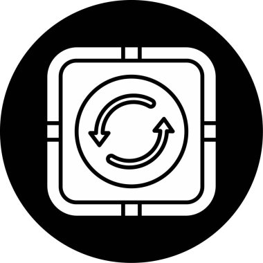 Web simgesi, vektör illüstrasyonunu tekrarla