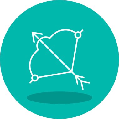 Viking yayı. Web simgesi basit tasarım