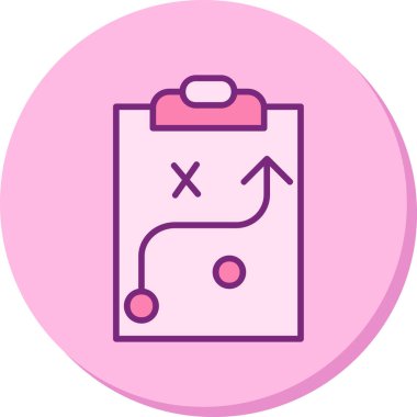 Strateji Simgesi Vektör illüstrasyonu 