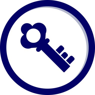 Anahtar. Web simgesi basit illüstrasyon 