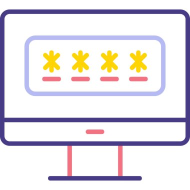 password web icon vector illustration 
