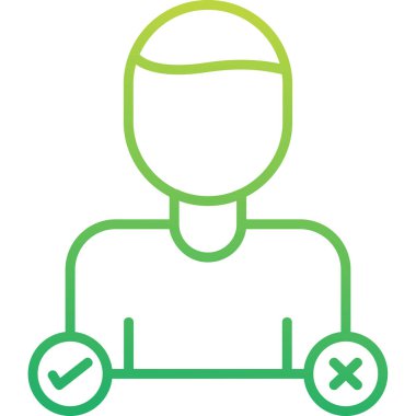 Karar Web simgesi vektör illüstrasyonu oluşturma