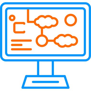 Meteoroloji ikonu ana hatları. vektör illüstrasyonu 