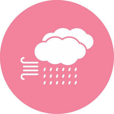 Storm Web simgesi, vektör illüstrasyonu 