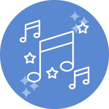 müzik notlar simgesini, vektör çizim